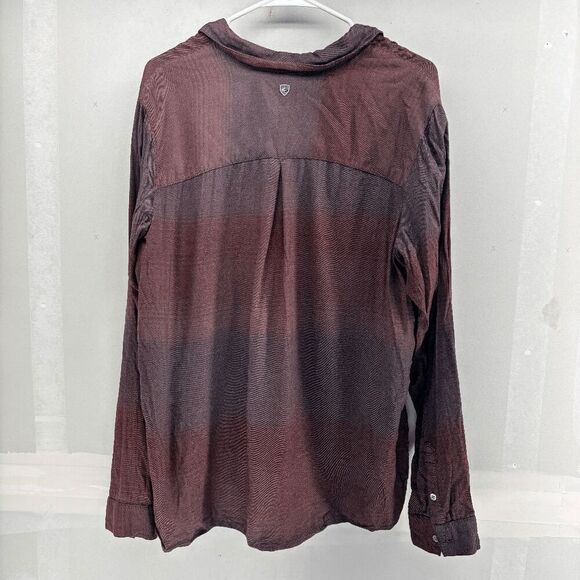 Kuhl Strata Long Sleeve Button Up Shirt Top Blouse Cinnamon Size XL GABF 2022 - Picture 2 of 7